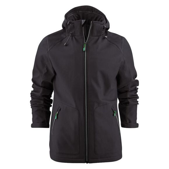 Printer Mens Karting Soft Shell Jacket / Black